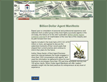 Tablet Screenshot of billiondollaragent.com